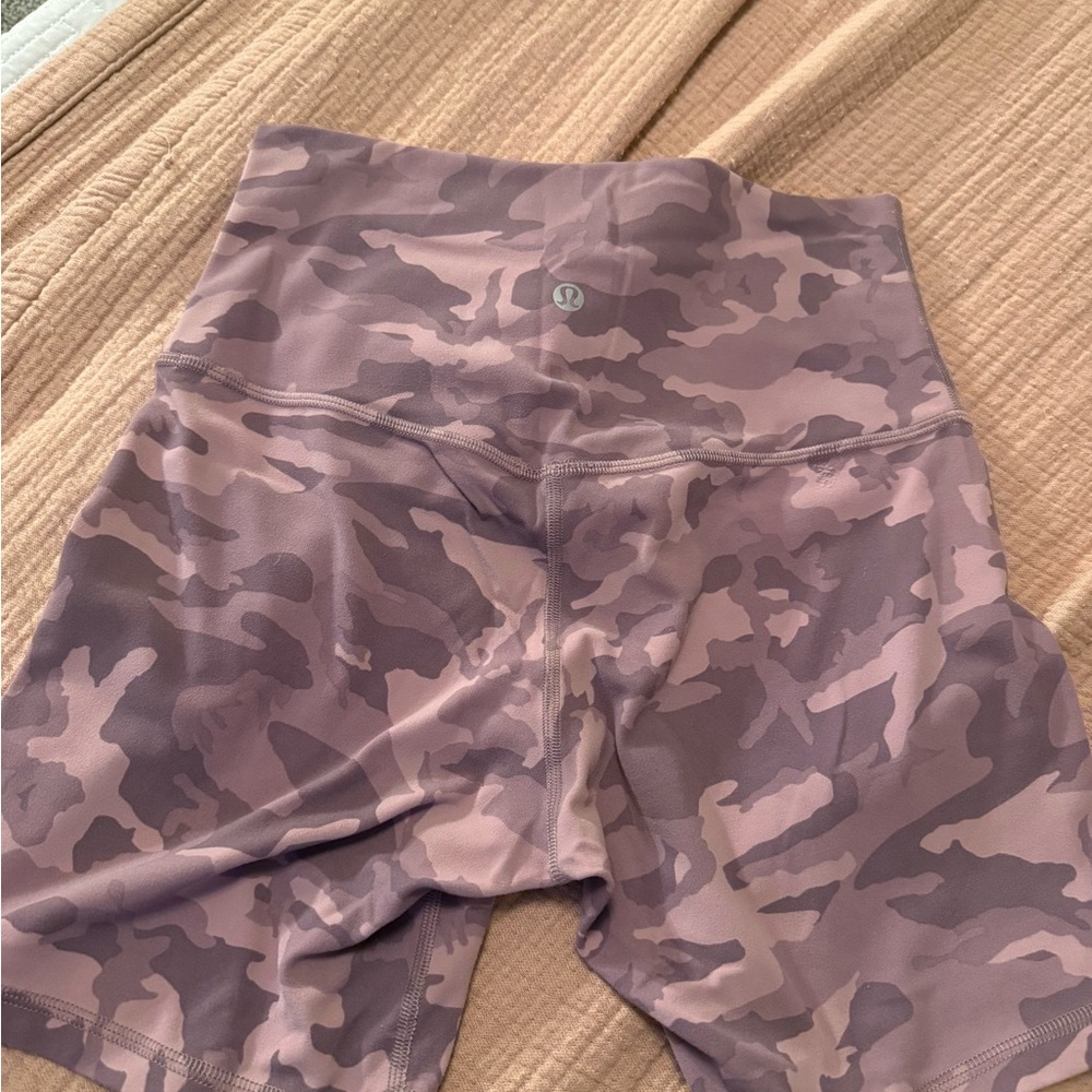 lululemon athletica Purple Camo Bike Shorts - Picture 2 of 6